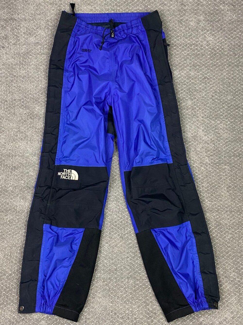 Vintage 90s The North Face Gore-Tex Mountain Pants Mens Small Blue black